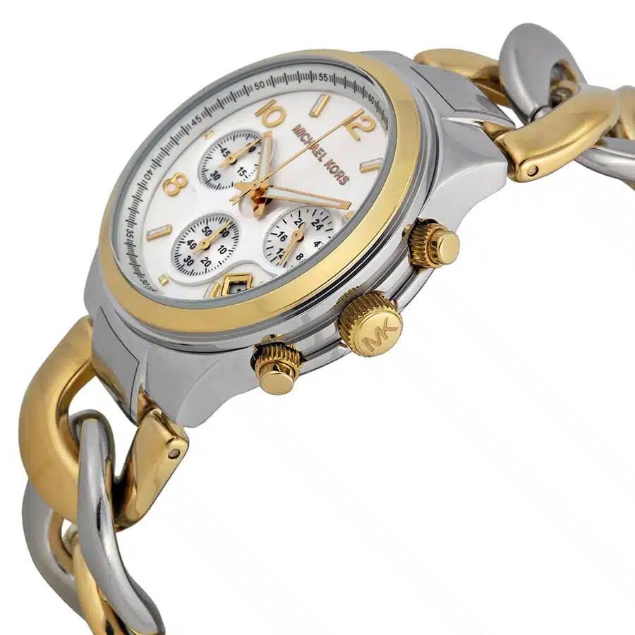 Michael Kors MK3199: Silver & Gold Timepiece ⏱️✨🤍