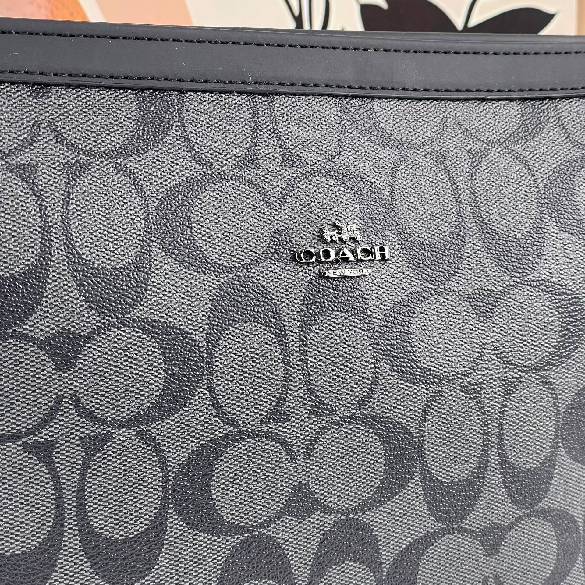 Coach Signature Canvas Toiletry Travel Pouch 💼🤎✨