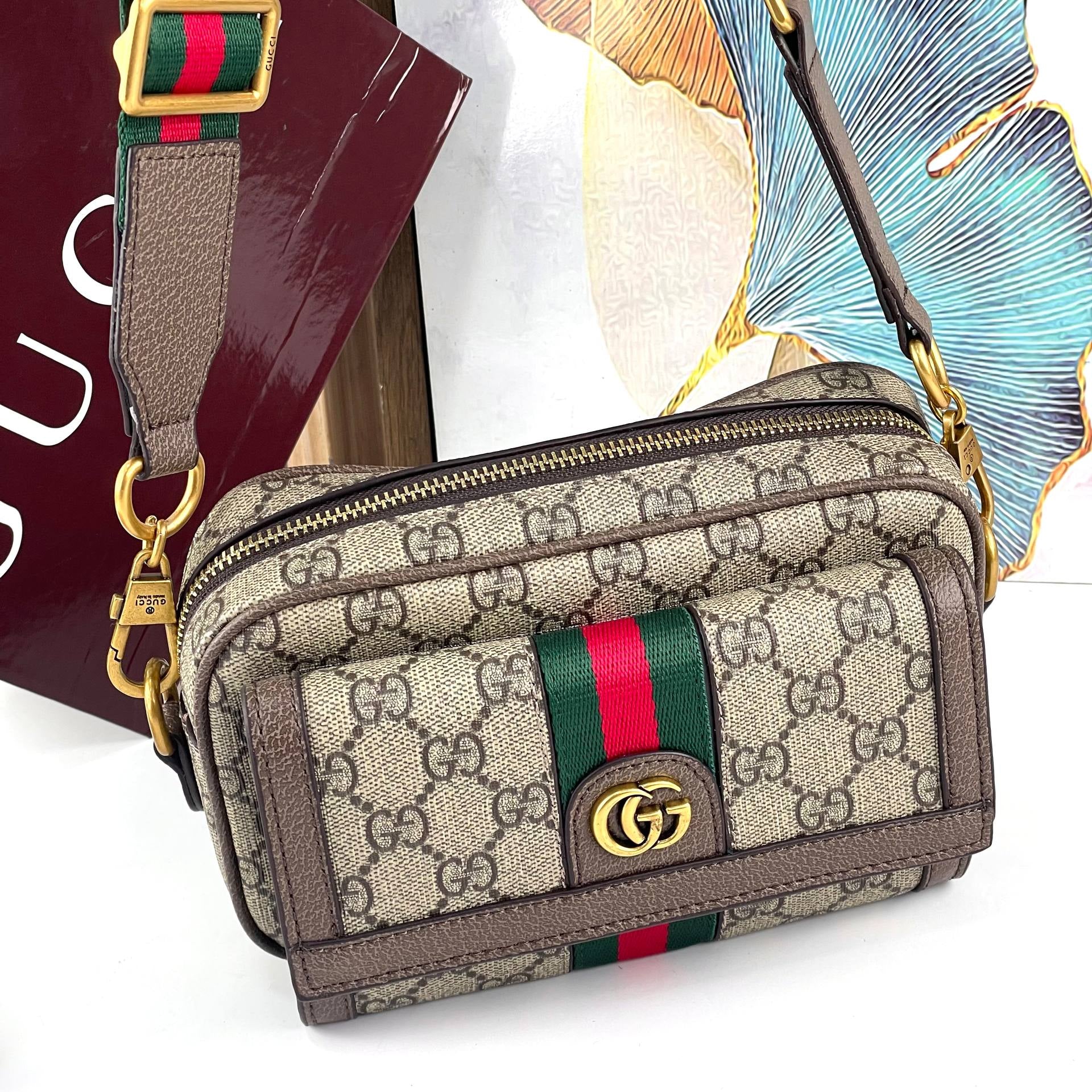 Gucci Ophidia GG Supreme Mini Bag with Web Stripe 👜✨🇮🇹