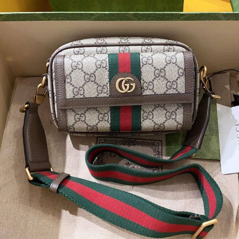 Gucci Ophidia GG Supreme Mini Bag with Web Stripe 👜✨🇮🇹
