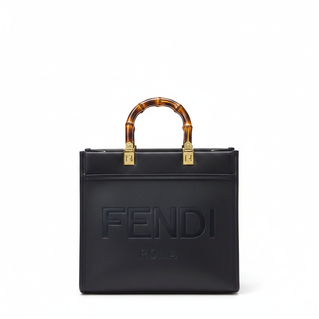 Fendi Chic Handbag: Black & Brown Elegance 👜🖤🤎