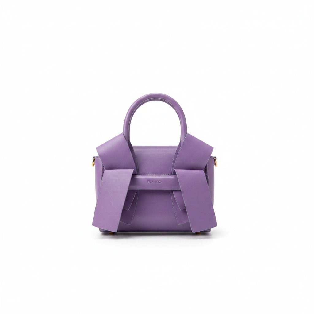 Pinko Purple Handbag with Signature Bow Detail 🎀💜