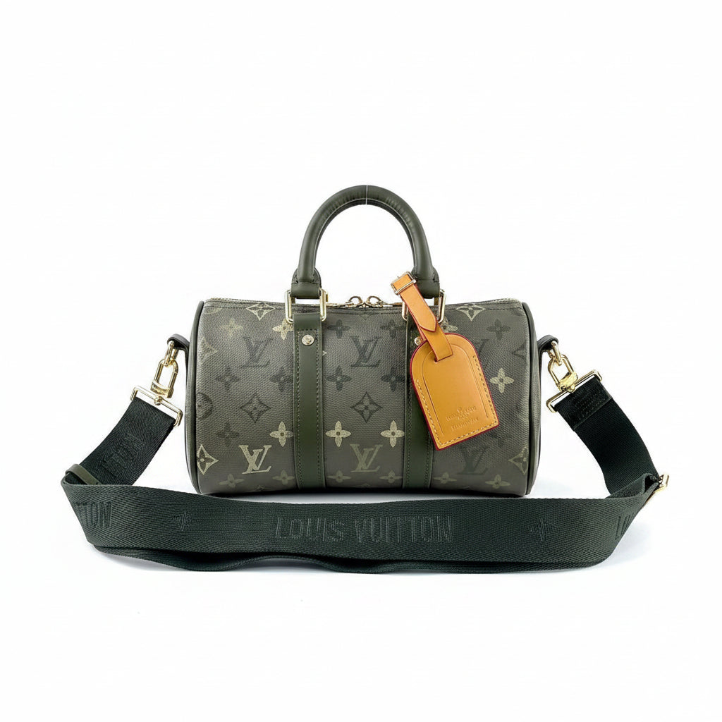 Louis Vuitton Olive Green Monogram Bag with Gold Hardware 👜✨