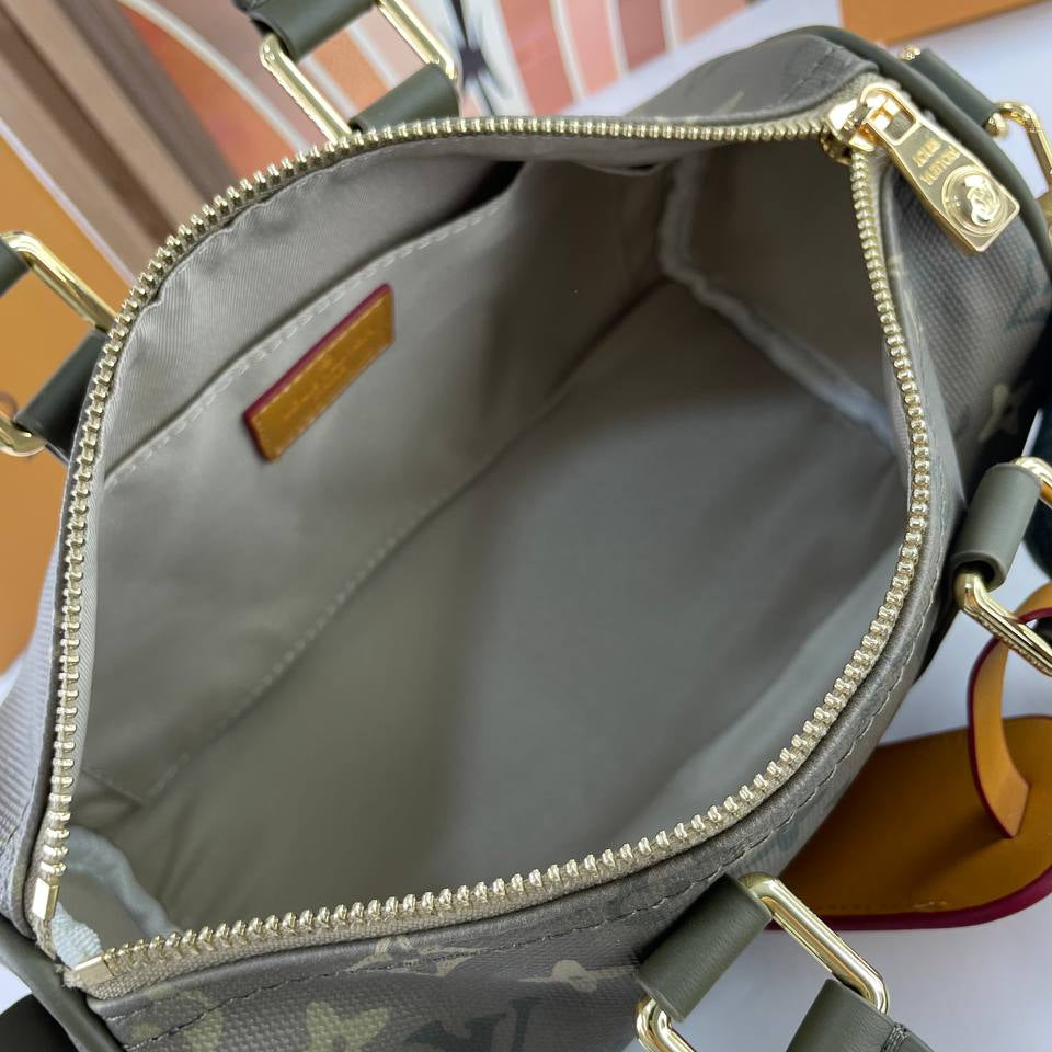 Louis Vuitton Olive Green Monogram Bag with Gold Hardware 👜✨