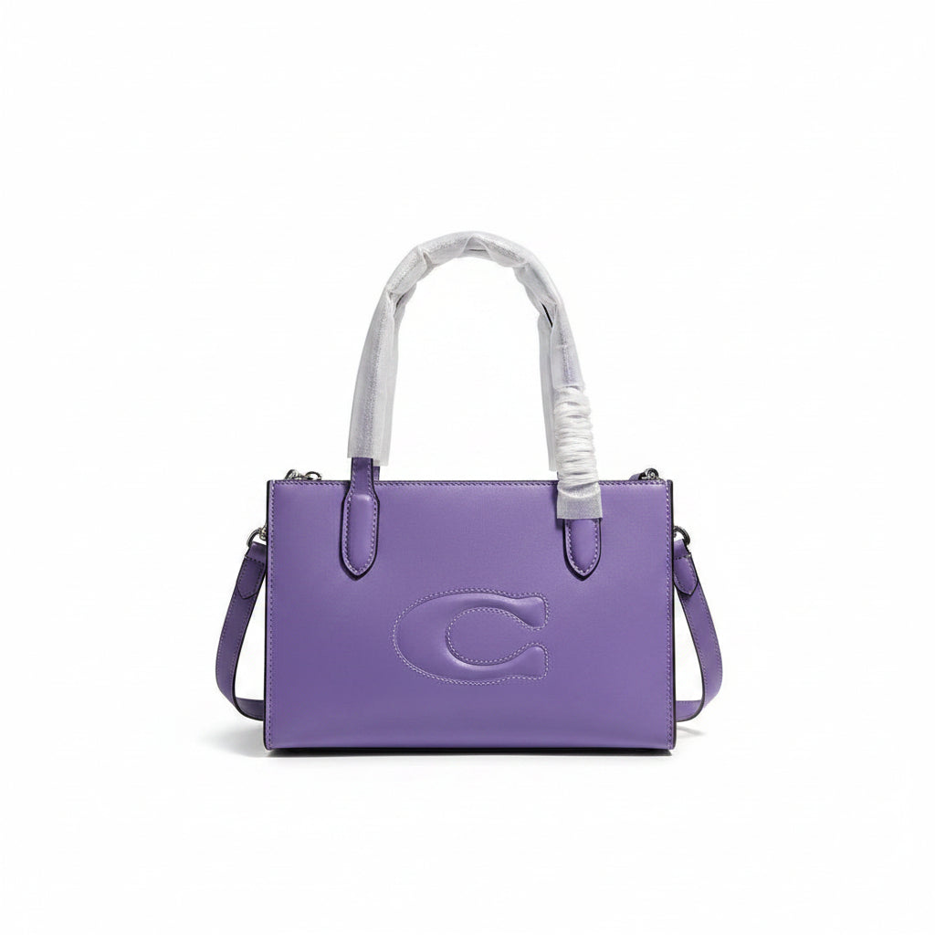Coach Purple Signature C Handbag with Detachable Strap 💜👜