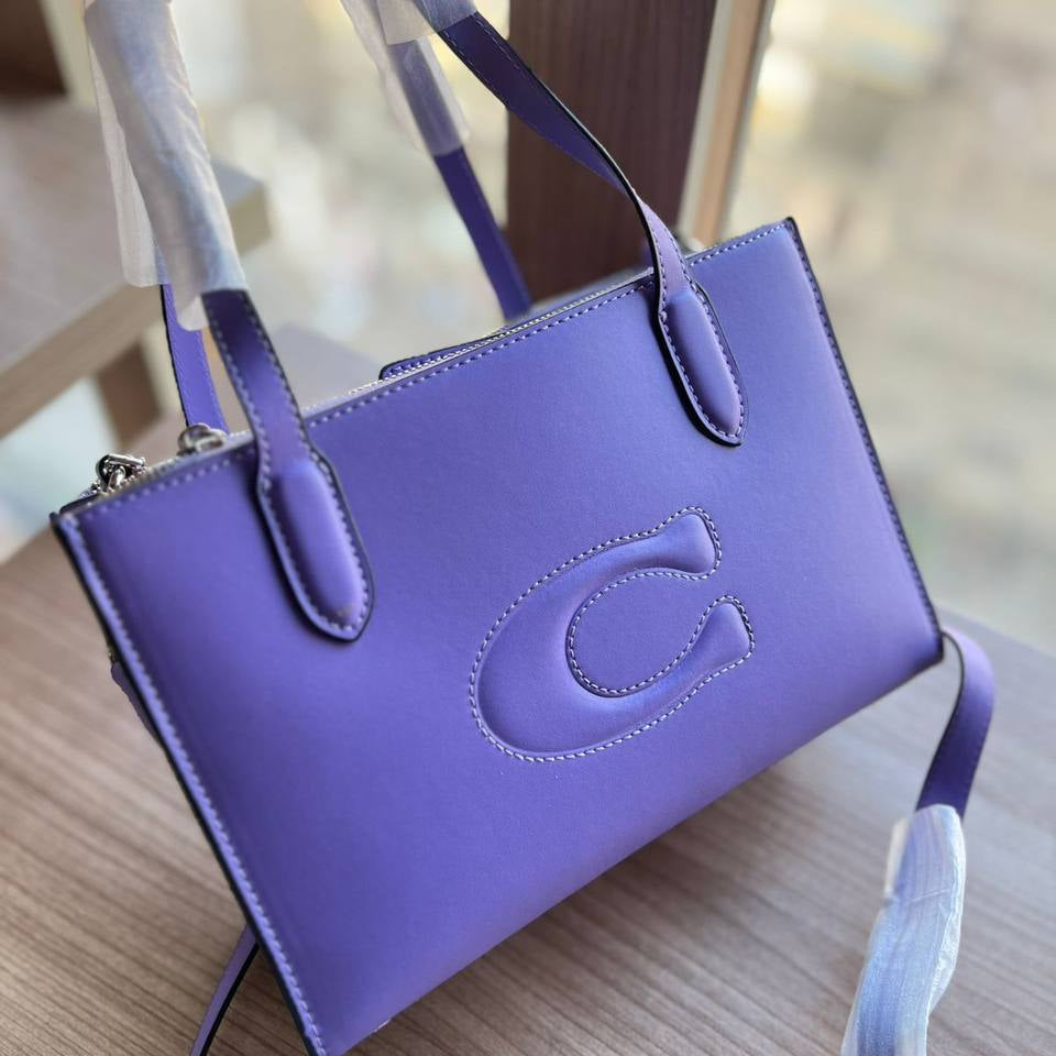 Coach Purple Signature C Handbag with Detachable Strap 💜👜