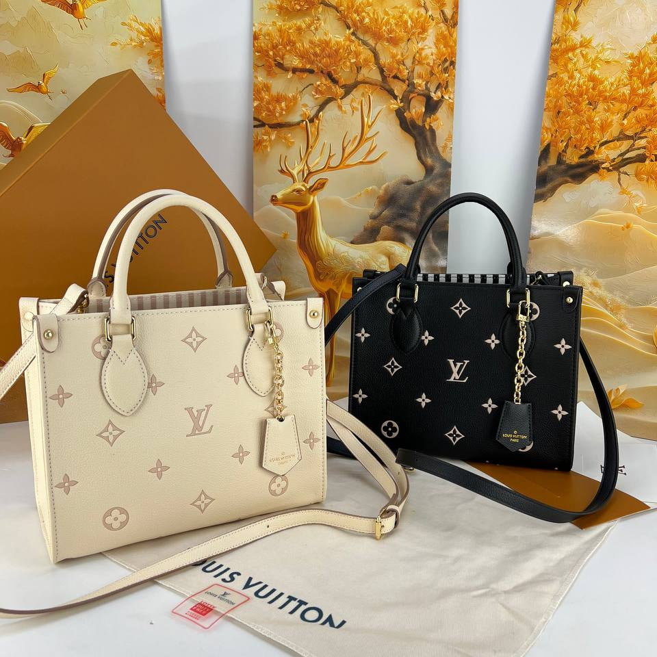 Louis Vuitton Monogram Tote Bag in Beige and Black 👜✨