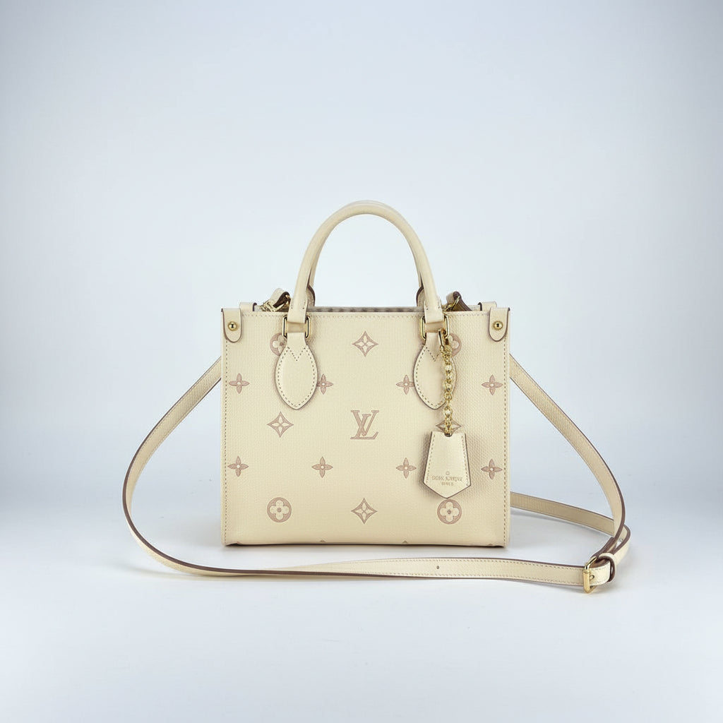 Louis Vuitton Monogram Tote Bag in Beige and Black 👜✨
