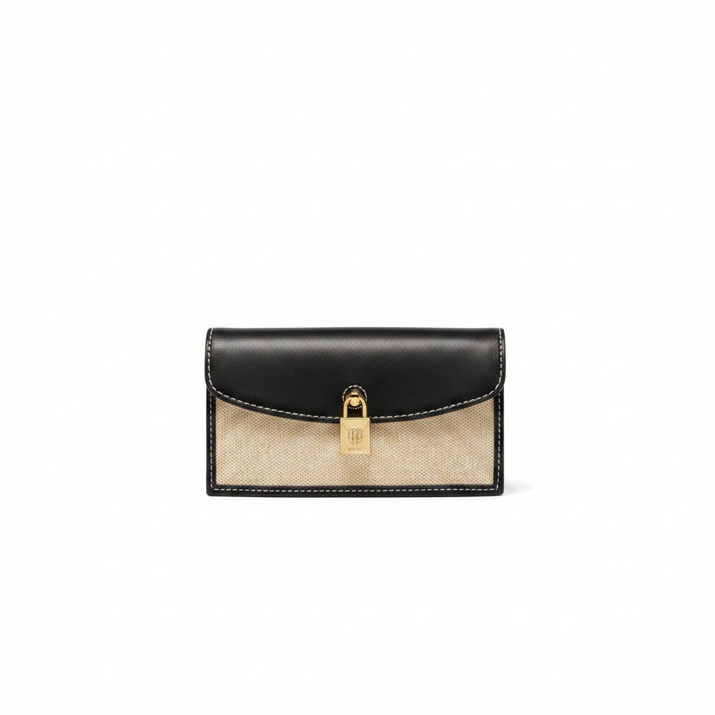 Loro Piana Lock Bag in Two-Tone Leather 👜✨