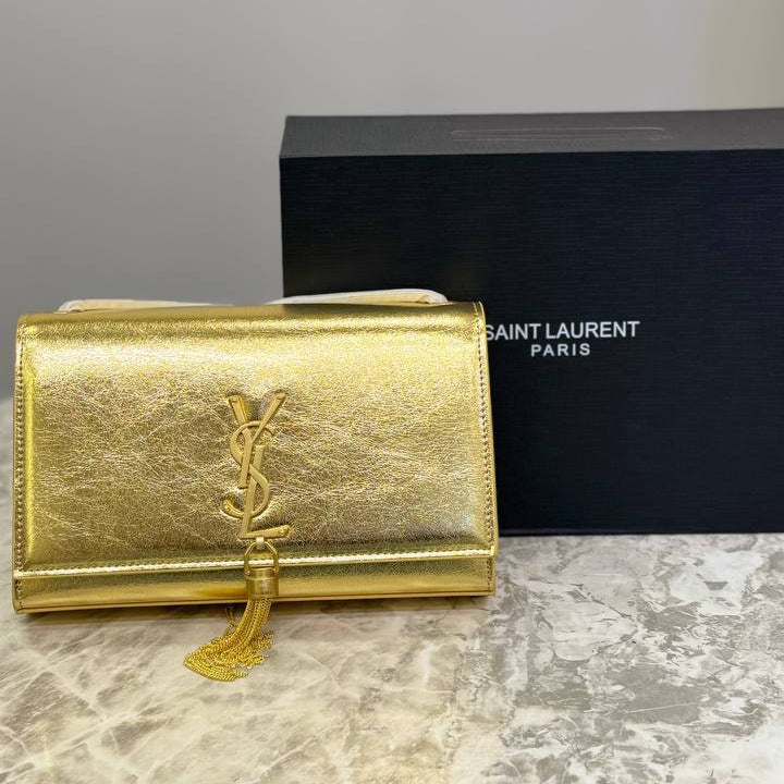 Saint Laurent Signature Tassel Bag in Vibrant Red 👜✨