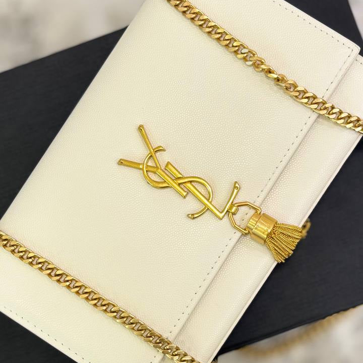 Saint Laurent Signature Tassel Bag in Vibrant Red 👜✨