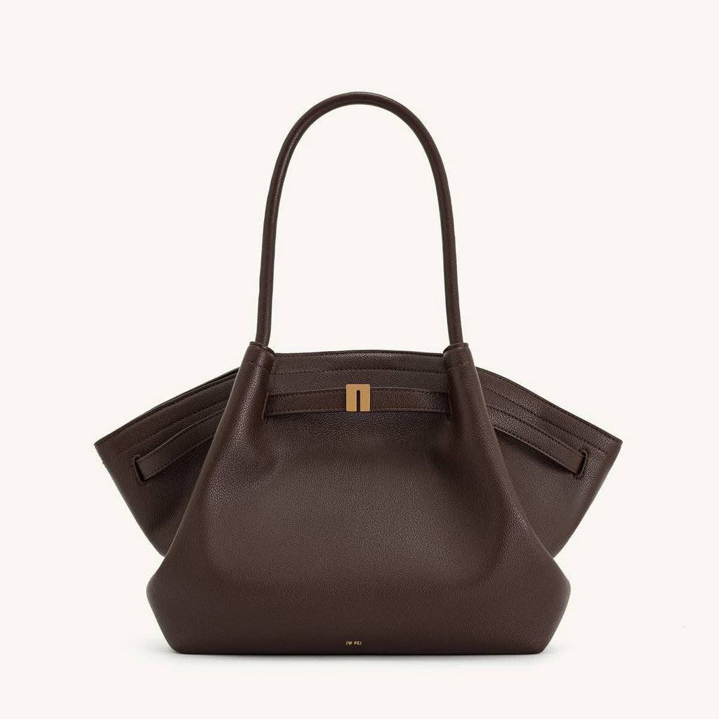 JW PEI Brown Structured Medium Handbag 👜✨