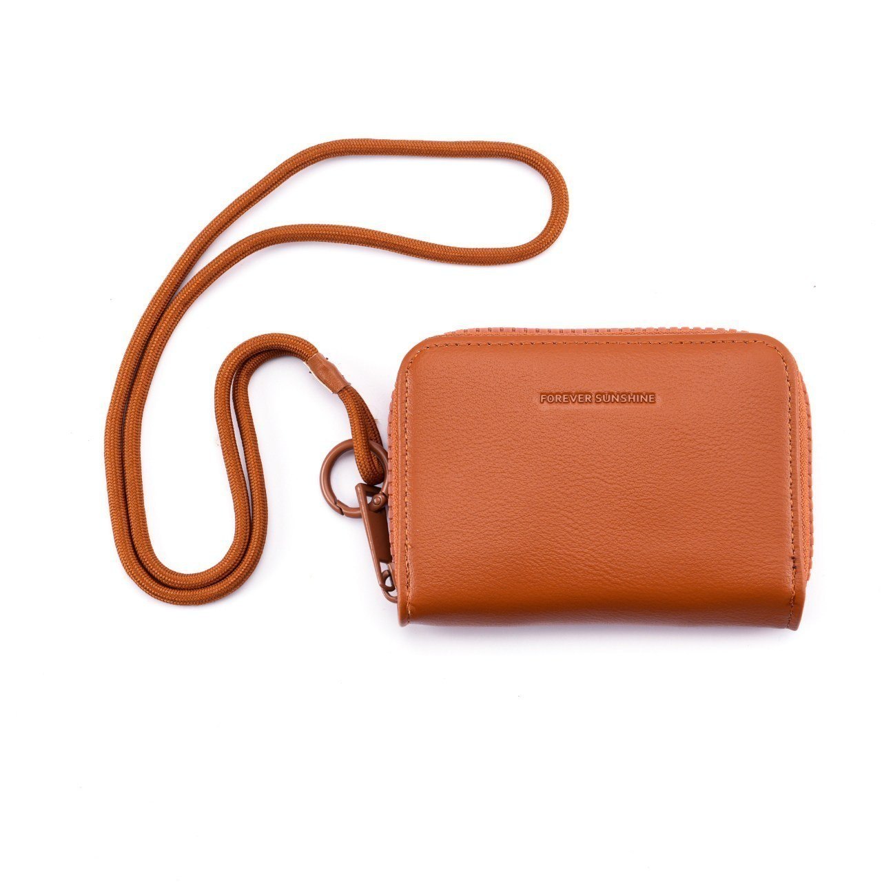 Forever Sunshine Lanyard Wallet in Warm Brown 👜✨