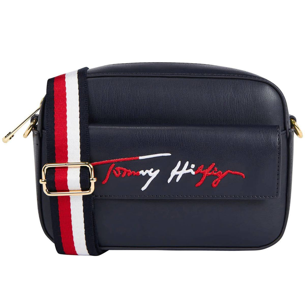 Tommy Hilfiger Navy Blue Signature Stripe Crossbody Bag 👜✨