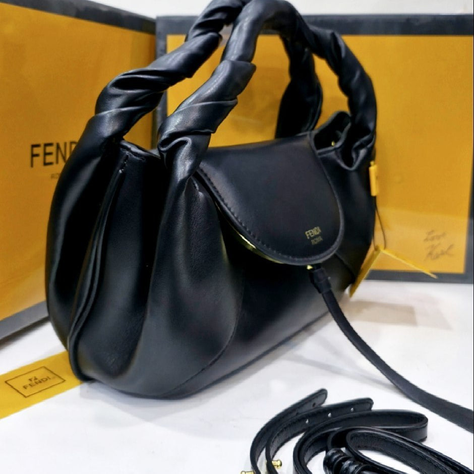 Fendi Roma Soft Leather Handbag with Crossbody Strap 👜✨