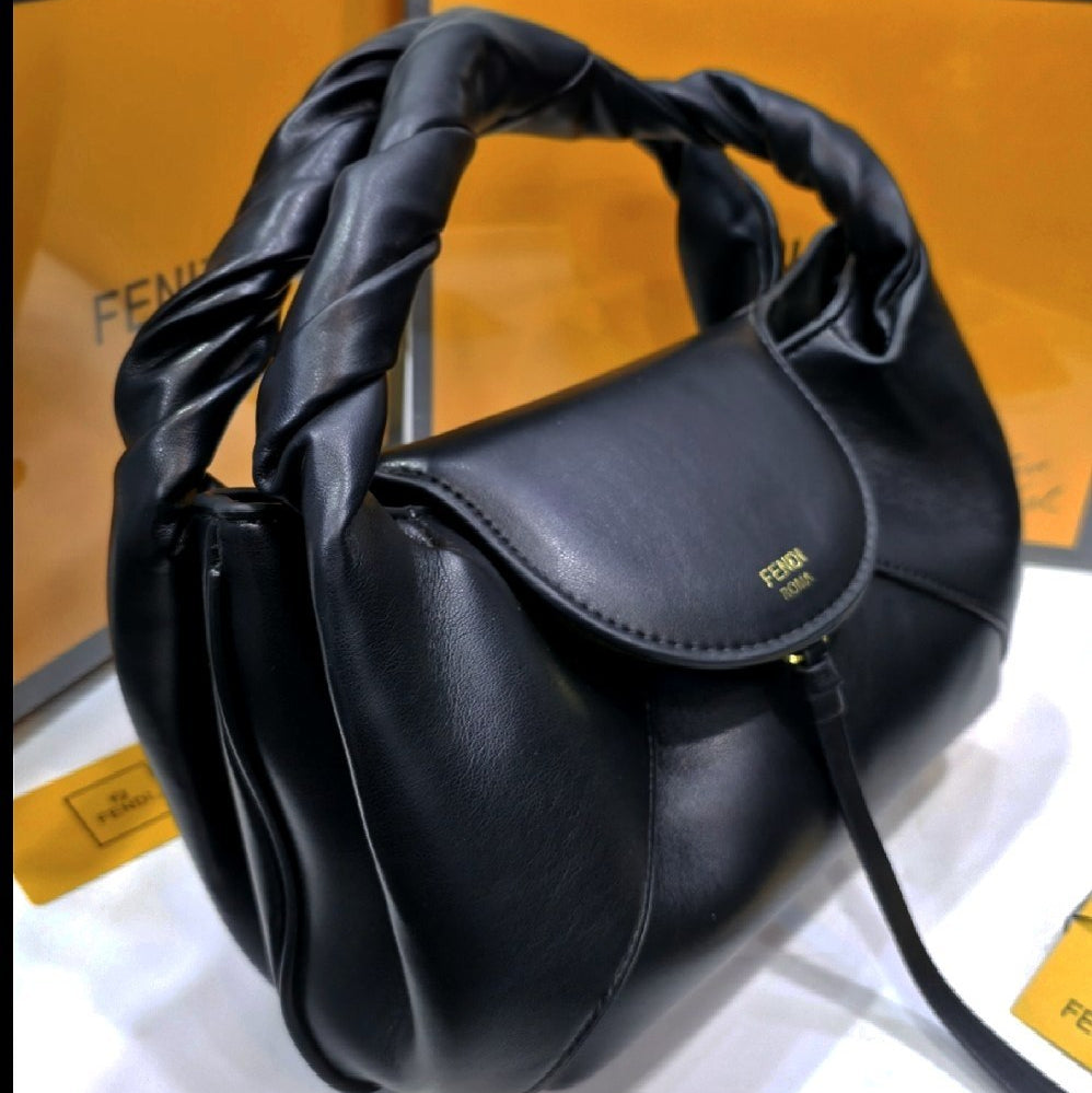 Fendi Roma Soft Leather Handbag with Crossbody Strap 👜✨