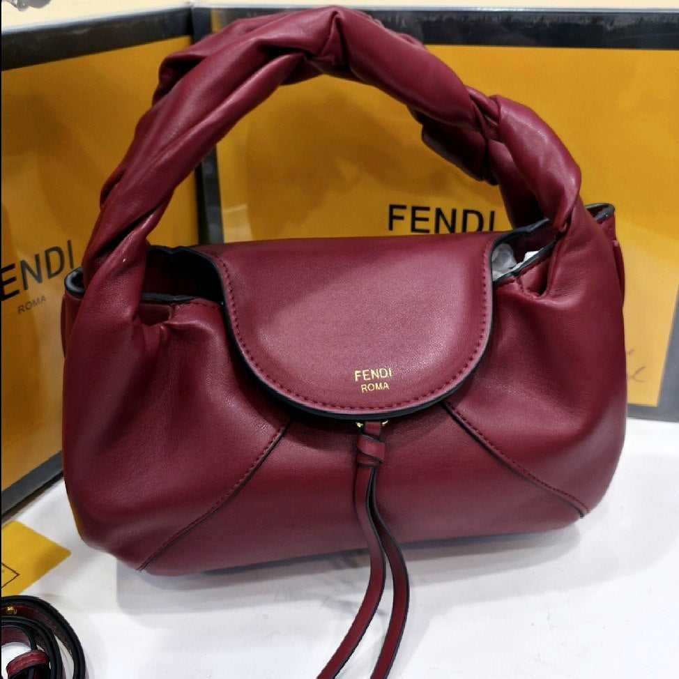 Fendi Roma Soft Leather Handbag with Crossbody Strap 👜✨
