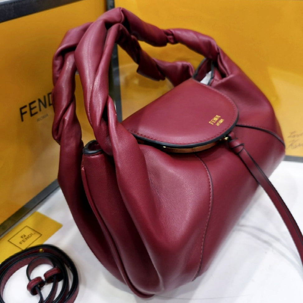 Fendi Roma Soft Leather Handbag with Crossbody Strap 👜✨