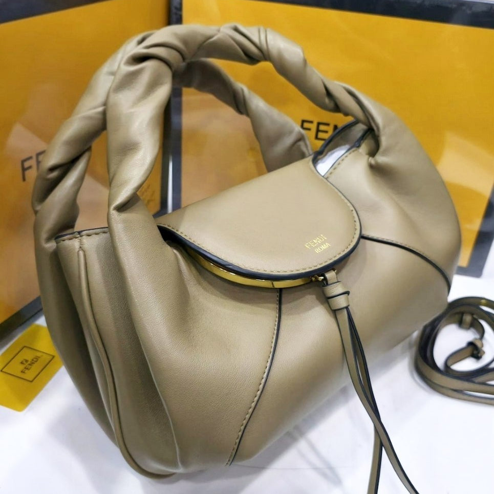 Fendi Roma Soft Leather Handbag with Crossbody Strap 👜✨