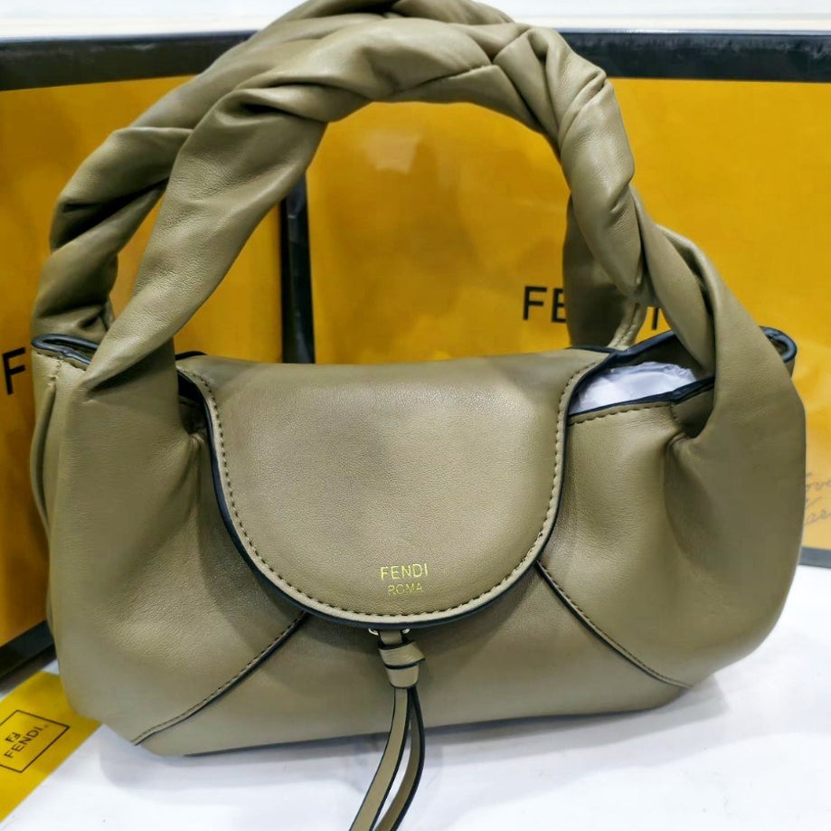 Fendi Roma Soft Leather Handbag with Crossbody Strap 👜✨