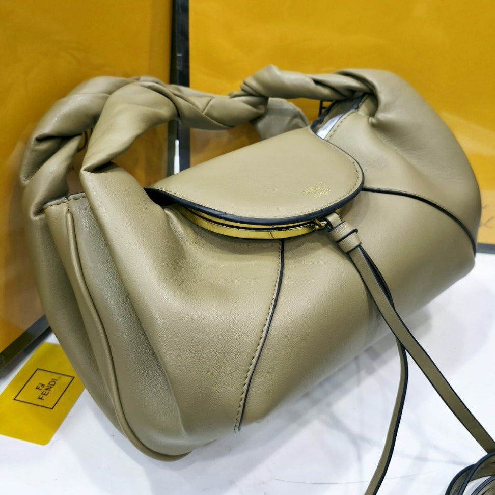 Fendi Roma Soft Leather Handbag with Crossbody Strap 👜✨