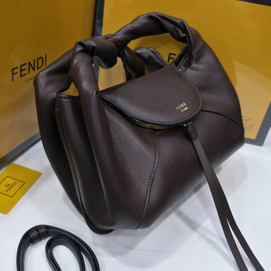 Fendi Roma Soft Leather Handbag with Crossbody Strap 👜✨