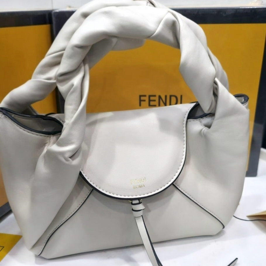 Fendi Roma Soft Leather Handbag with Crossbody Strap 👜✨