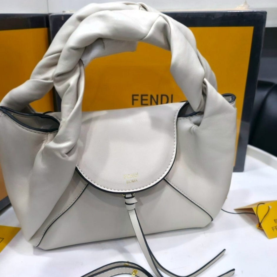 Fendi Roma Soft Leather Handbag with Crossbody Strap 👜✨