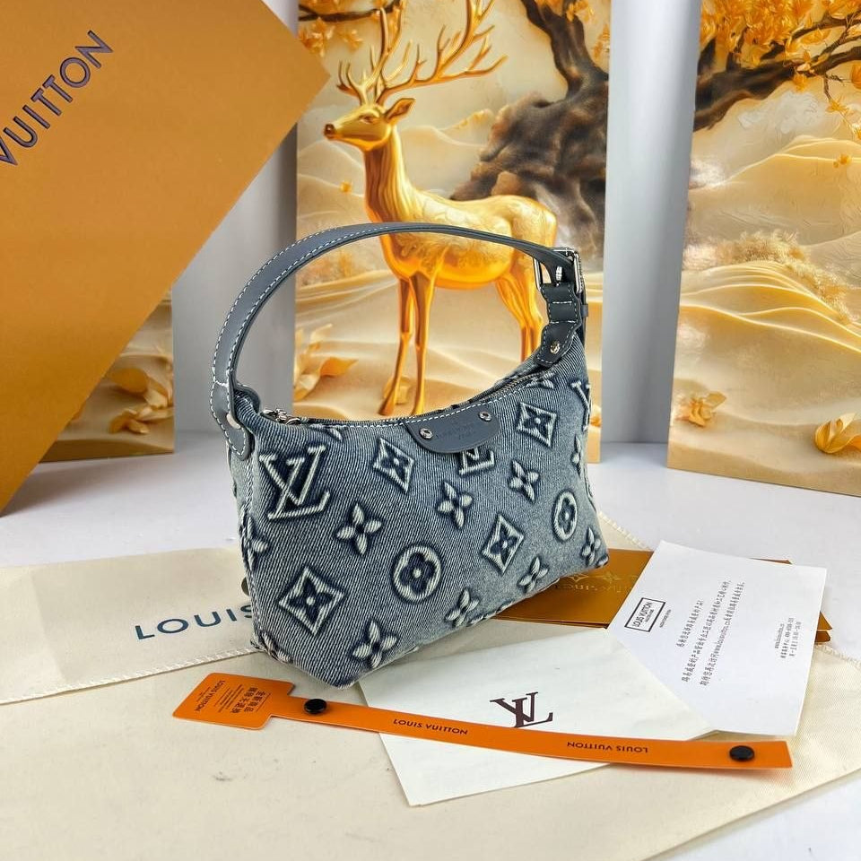 Louis Vuitton Denim Monogram Shoulder Bag 👜✨