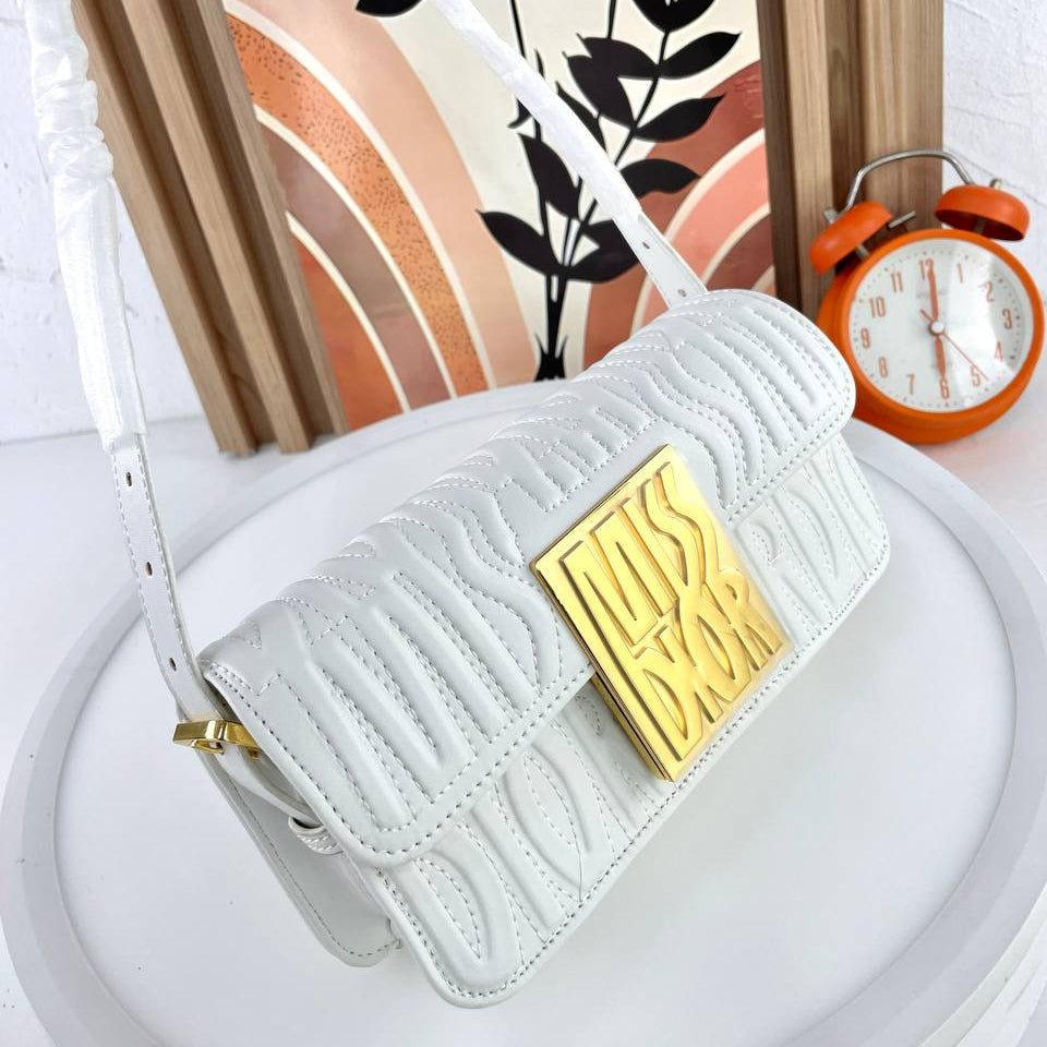 Miss Dior Quilted Bag with Gold Tone Logo Hardware