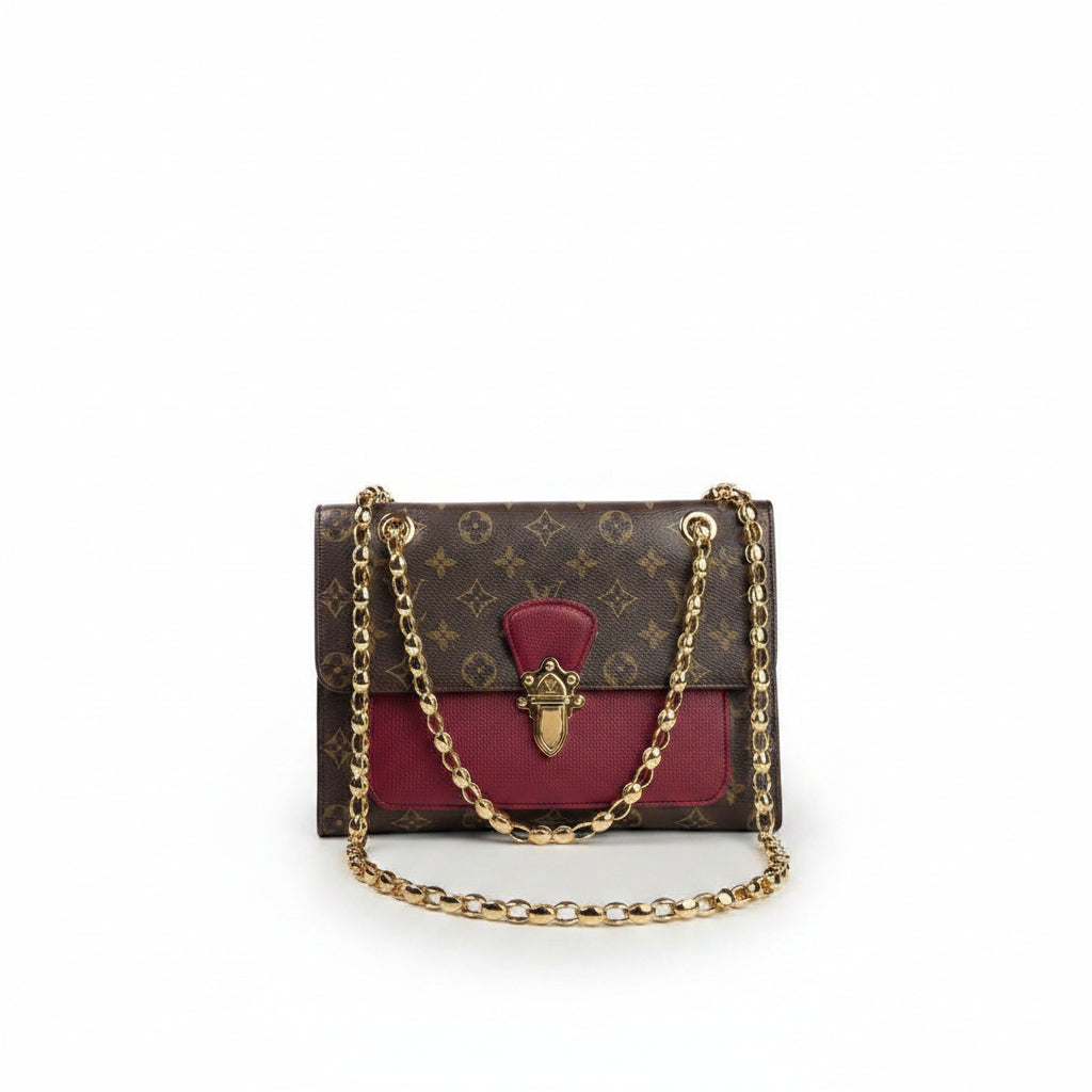 Monogram Chain Bag with Gold Hardware
