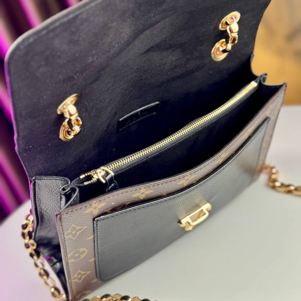 Monogram Chain Bag with Gold Hardware