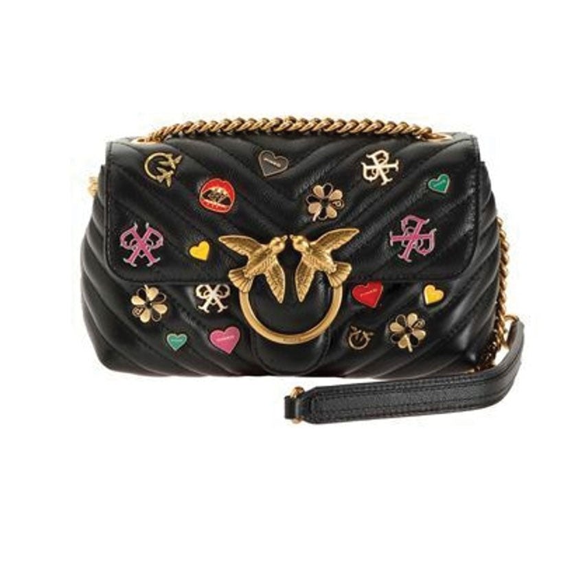 Pinko Embellished Love Bag with NFC Technology