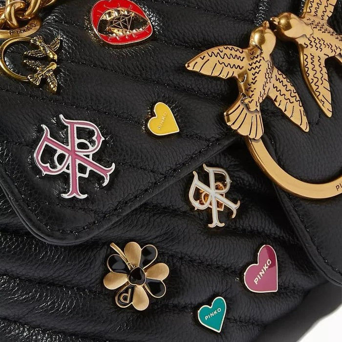 Pinko Embellished Love Bag with NFC Technology
