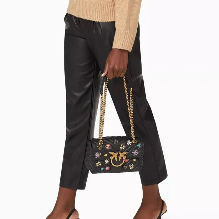 Pinko Embellished Love Bag with NFC Technology