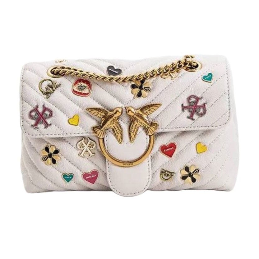 Pinko Embellished Love Bag with NFC Technology