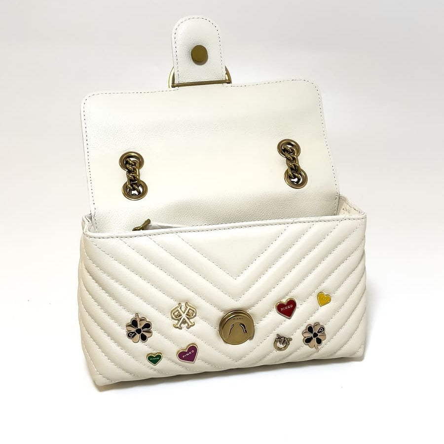 Pinko Embellished Love Bag with NFC Technology