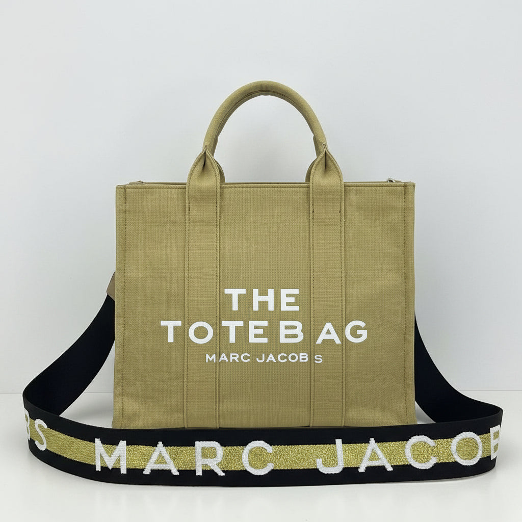 Marc Jacobs Canvas The Tote Bag with Logo Strap