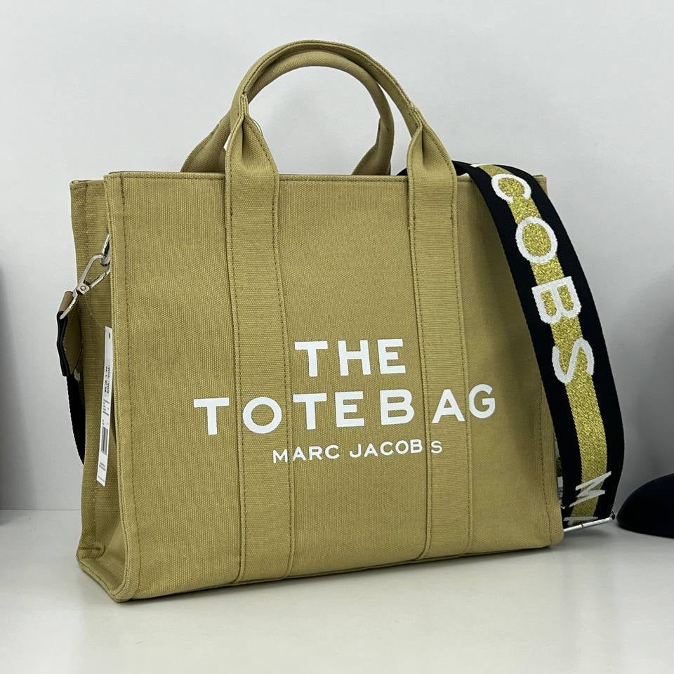 Marc Jacobs Canvas The Tote Bag with Logo Strap