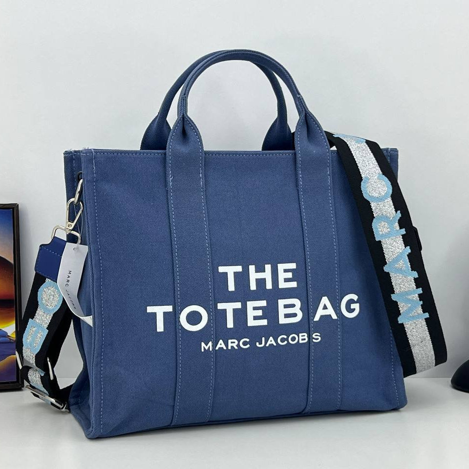 Marc Jacobs Canvas The Tote Bag with Logo Strap