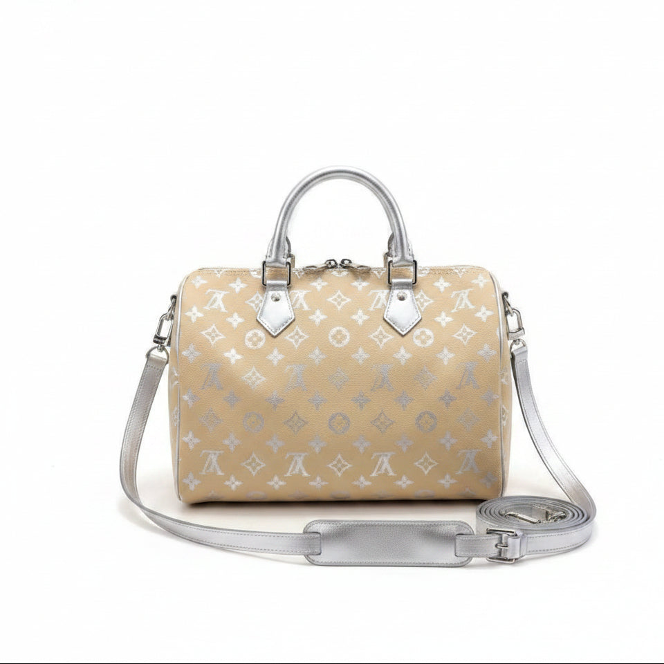 Louis Vuitton Monogram Bag with Silver Hardware