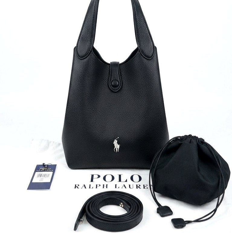 Polo Ralph Lauren Red Soft Leather Crossbody Handbag