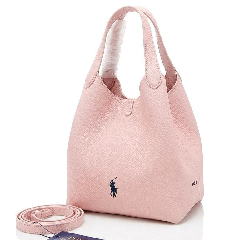 Polo Ralph Lauren Red Soft Leather Crossbody Handbag