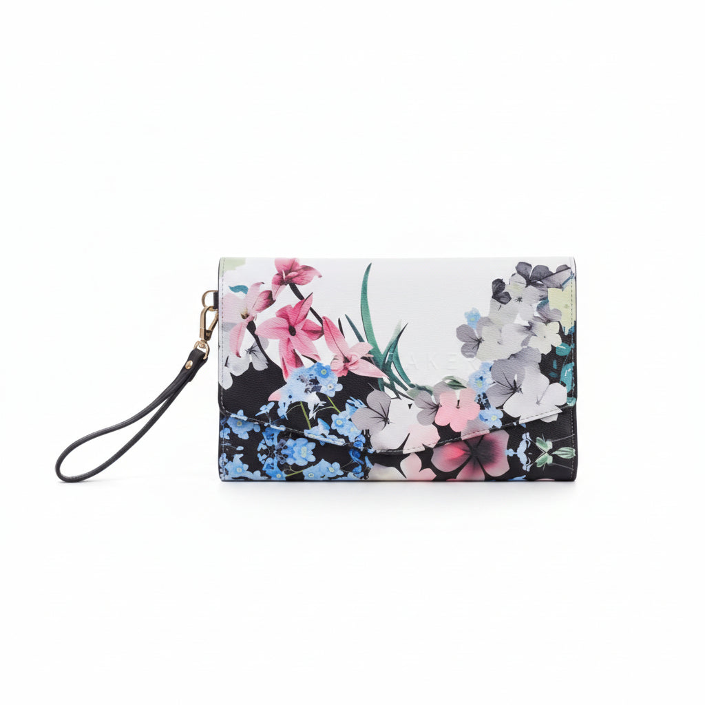 Ted Baker Floral Print Envelope Clutch Bag