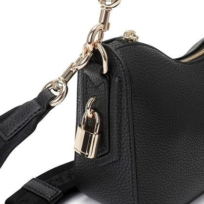 Marc Jacobs Black Signature Crescent Shoulder Bag