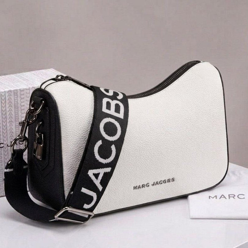 Marc Jacobs Black Signature Crescent Shoulder Bag