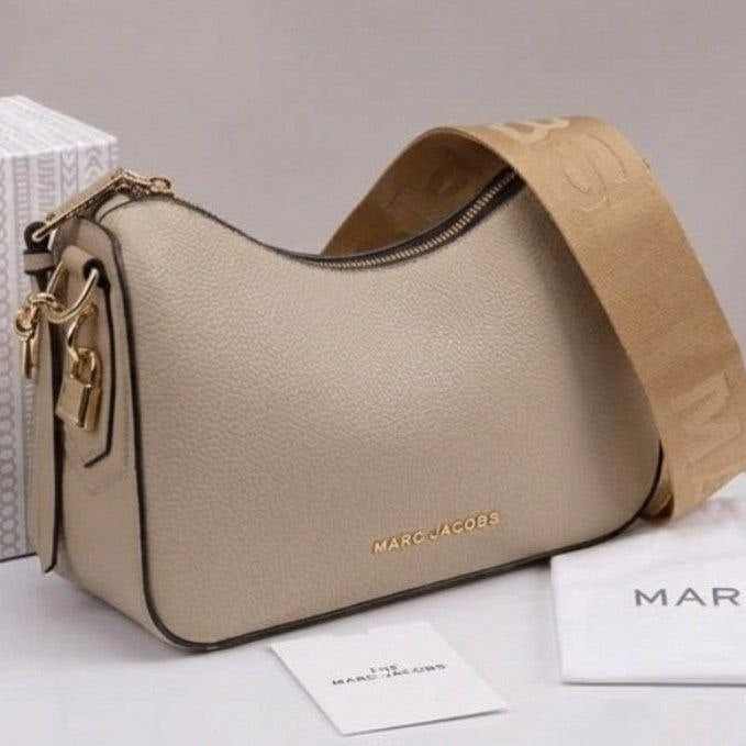 Marc Jacobs Black Signature Crescent Shoulder Bag