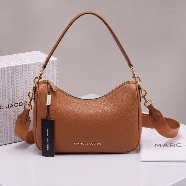 Marc Jacobs Black Signature Crescent Shoulder Bag
