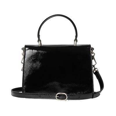 Dionysus Style Patent Leather Bag with Tiger Head Clasp