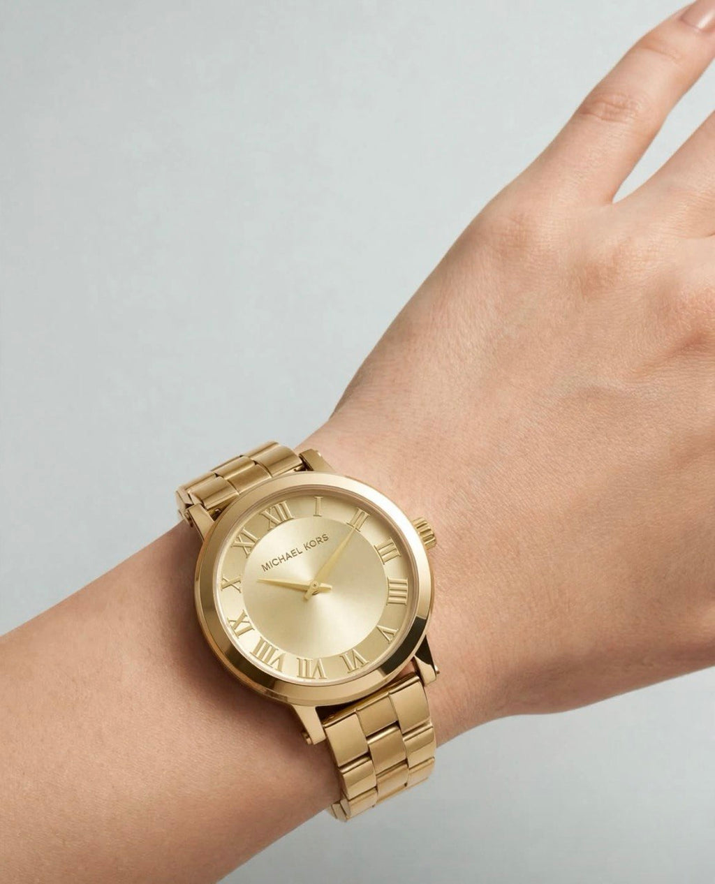 Michael Kors Gold Tone Roman Numeral Watch